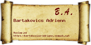 Bartakovics Adrienn névjegykártya