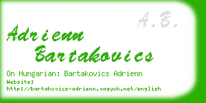 adrienn bartakovics business card